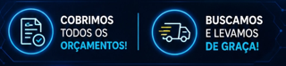 Cobrimos todos os orçamentos. Buscamos e levamos de graça.